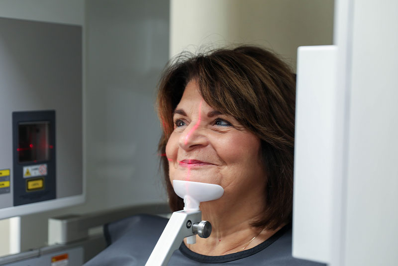 patient getting a x-ray